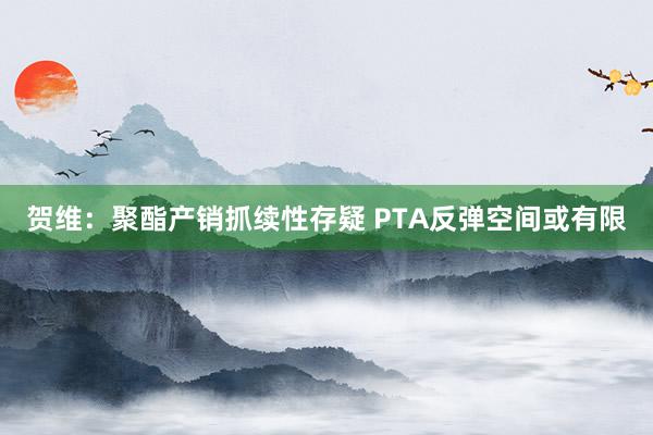 贺维：聚酯产销抓续性存疑 PTA反弹空间或有限