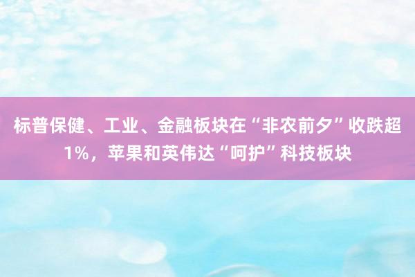 标普保健、工业、金融板块在“非农前夕”收跌超1%，苹果和英伟达“呵护”科技板块